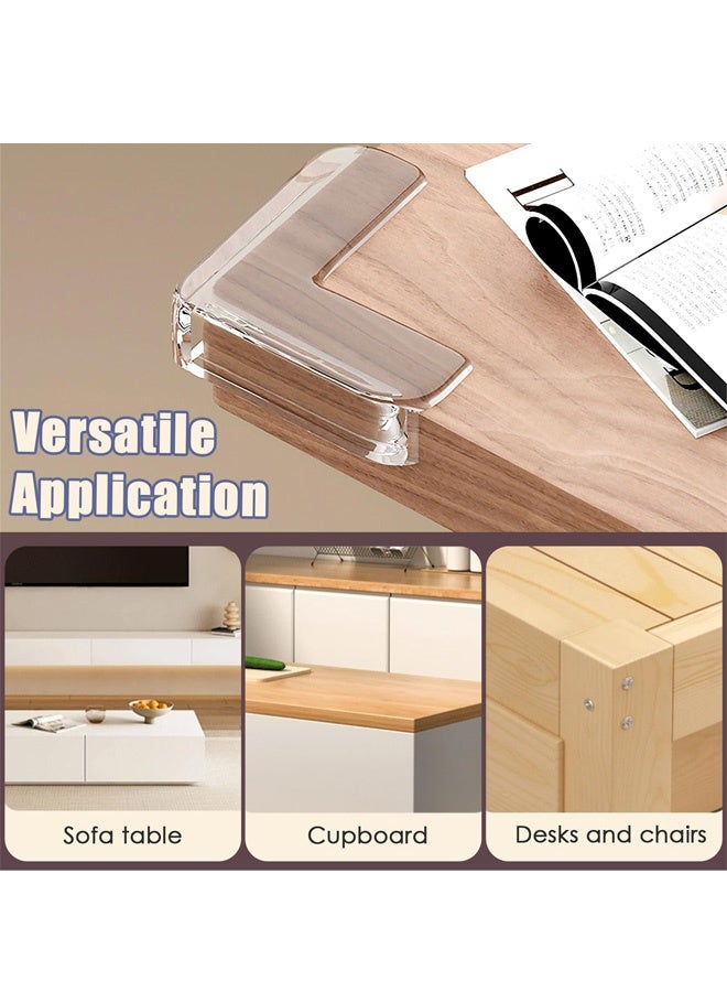 10 PCS Table Corner Protectors, Furniture Corner Protectors, Rubber Corner Protectors, Can be Used on Plastics, Most Kitchen Counters of Tile and Stone, Ceramic, Glass, Wood Desks - Image 5